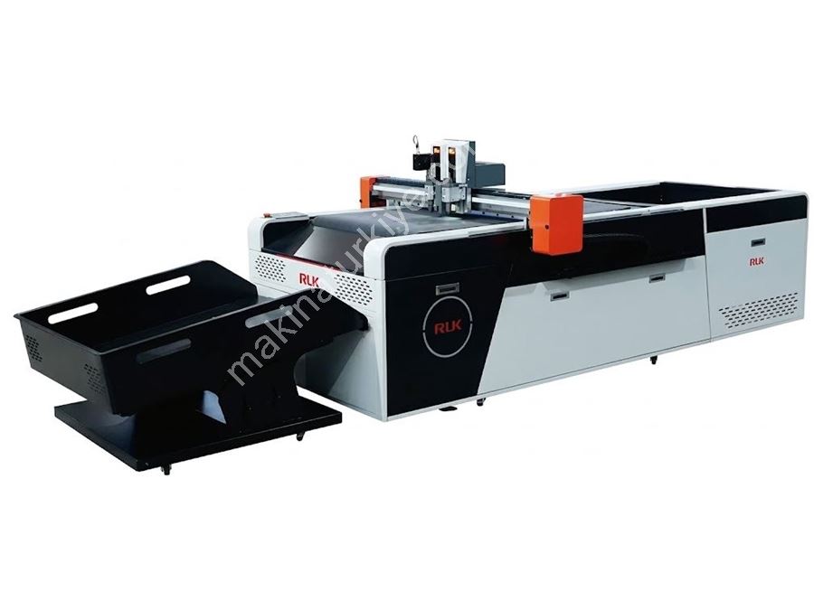 800×600 mm Çift Kafalı Dijital Etiket Ve Karton Kesim Makinası