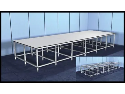 Tables de découpe et d'étalement de tissu KMS-10 150-180 cm