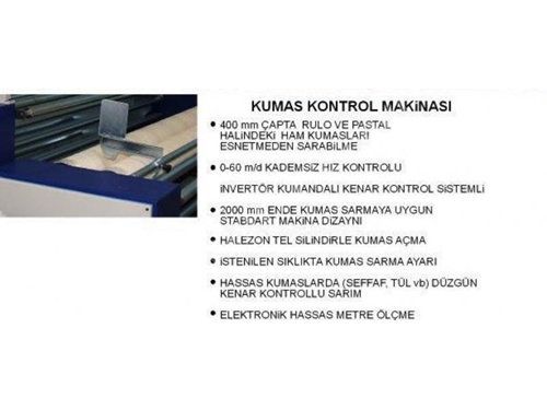 Kumaş Kontrol Ve Sarma Makinası
