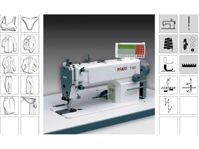 Elektronik Düz Makina Pfaff 1163-6/01-900-BS - 0