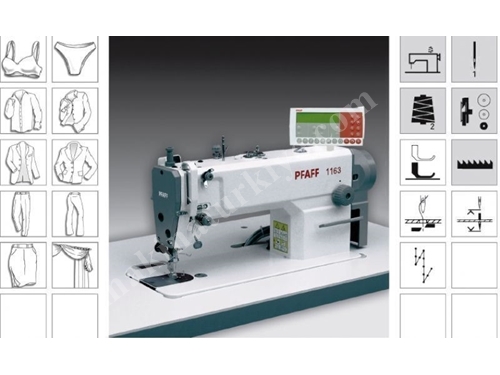 Elektronik Düz Makina Pfaff 1163-6/01-900-BS