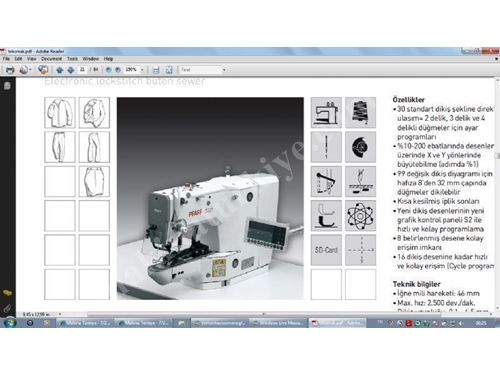 Düğme Makinesi Direct Drive