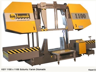 Çift Sütunlu Otomatik Şerit Testere - 1100 mm - 0