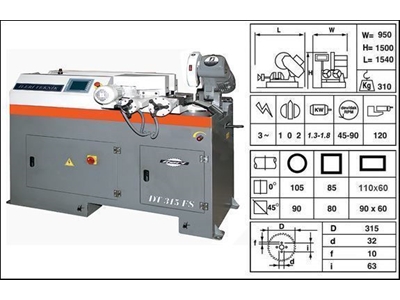 Tam Otomatik Daire Testere Makinesi / İleri Teknik Dt 315 Fs  - 1