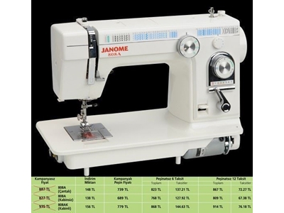 Kabinli Dikiş Makinası -  piko, zigzag, dekoratif dikiş ve desen  / Janome 808a