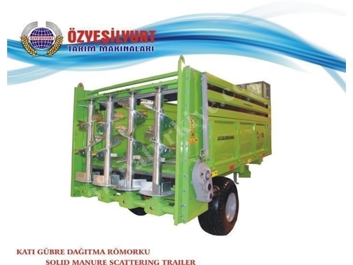 Remorque distributeur d'engrais solide / Öz Yeşil Yurt Makina Oyt01