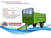 Solid Fertilizer Spreader Trailer / Öz Yesil Yurt Makina Oyt02