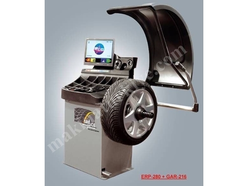 Sabit Balans Makinası (Havalı Merkezleme Sistemli) Space ERP-280