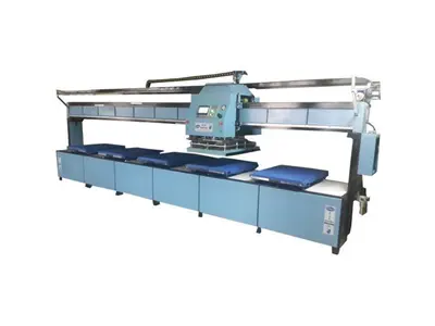 5-станционный автоматический печатный станок со скользящей головкой размером 500x600 мм