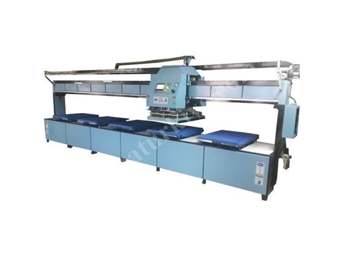 5-станционный автоматический печатный станок со скользящей головкой размером 500x600 мм