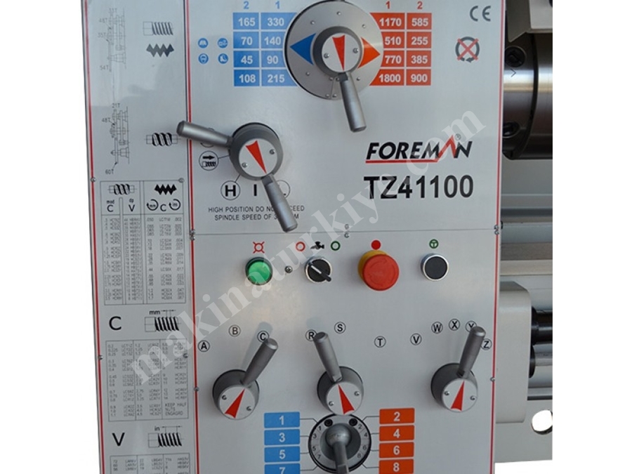 Üniversal Torna Tezgahı 410 mm - Foreman TZ41100