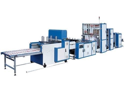 Çift Hat,Sıcak Dilimlemeli,Körüklü,Tam Otomatik Presli Atlet Poşet Kesme Makinası / Gür-İş Hs-1000 P - 0