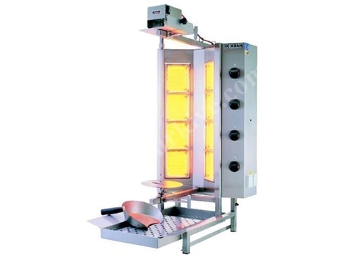 Elektrikli 4´lü Üsten Motorlu Döner Ocağı