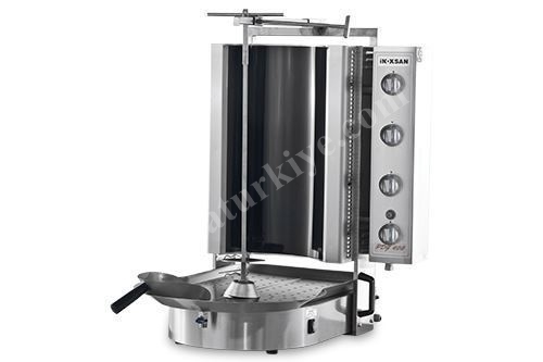 8 Radyanlı, Gazlı, Robax Alttan Motorlu Camlı Döner Ocağı