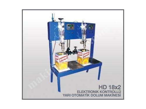 Yarı Otomatik Sıvı Dolum Makinası Şakar HD 18-2