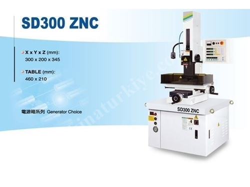 Delik Delme Erezyon Tezgahı 460x210 Mm