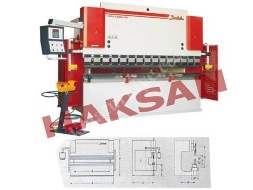 Baykal Aph 2604x60 Baykal APH 2604x60 Baykal APH 2604x60 1 Hidrolik Abkant Pres 