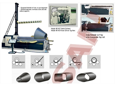 4R HS 15 150 Hidrolik 4 Toplu Silindir Makinesi 