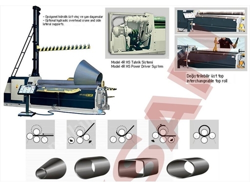 4R HS 15 150 Hidrolik 4 Toplu Silindir Makinesi 