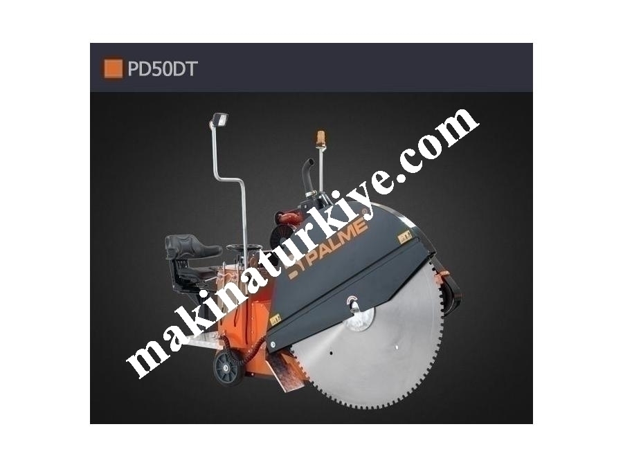 Operatör Koltuklu Asfalt Beton Kesme Makinası 50 mm - Palme Makina PD50DT