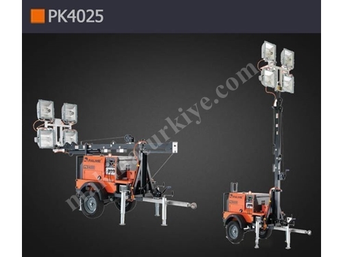 Gazolin ve Dizel Aydınlatma Kulesi - Palme Makina PK4025