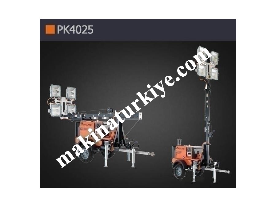 Gazolin ve Dizel Aydınlatma Kulesi - Palme Makina PK4025
