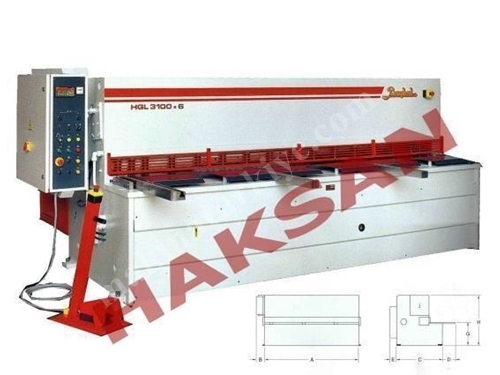 HGL 2600x6 Hidrolik Giyotin Makas 