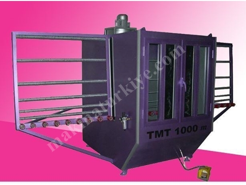 Manuel Cam Kumlama Makinesi 1000x6000 mm