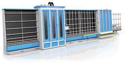Servo Panel Presli Otomatik Cam Yıkama Makinası