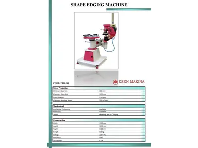 Forma Bizote Rodaj Makinesi / Esen FBR 240