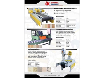 ÜKE 1 Çoklu Ebatlama Makinası  - 1