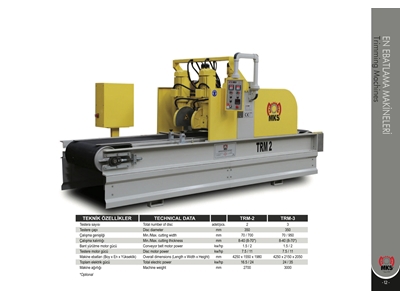 TRM 2 Trimming / Trimik Mermer En Ebatlama Makinası 