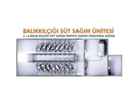 2 x 8 Balıkkılçığı Süt Sağım Ünitesi