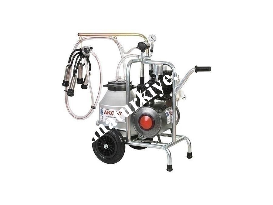 Tekli Arabalı, Kuru Motor Sistemli Süt Sağım Makinesi / Akçay Ak-Mk-1k/S-104