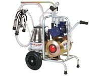 Kuru Motor Sistemli, Tekli Arabalı Süt Sağım Makinesi / Akçay Ak-Mk-1k/S-106