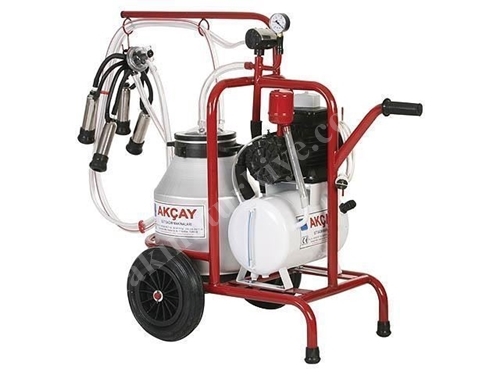 Tekli Arabalı,Turbo Motor Sistemli Süt Sağım Makinesi / Akçay Ak-Mk-1t/S-204