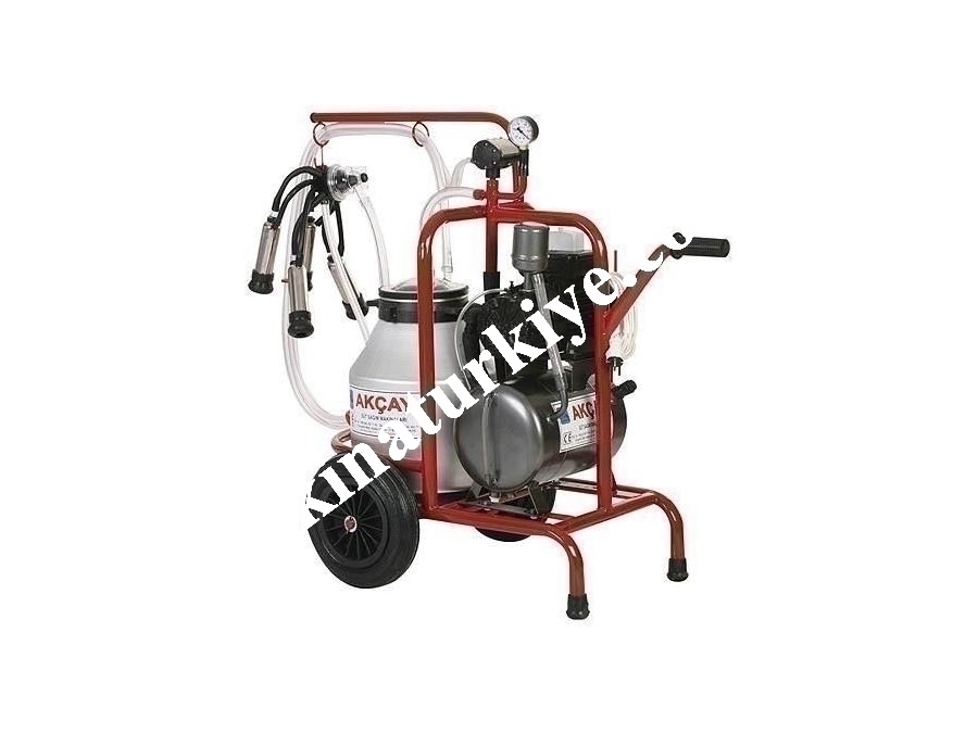 Turbo Motor Sistemli,Tekli Arabalı Süt Sağım Makinesi / Akçay Ak-Mk-1t/S-200