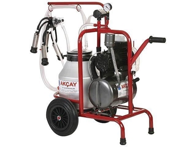 Tekli Arabalı Süt Sağım Makinesi  Akçay AK-MK-1T/S-201
