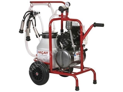 Tekli Arabalı Süt Sağım Makinesi  Akçay AK-MK-1T/S-201