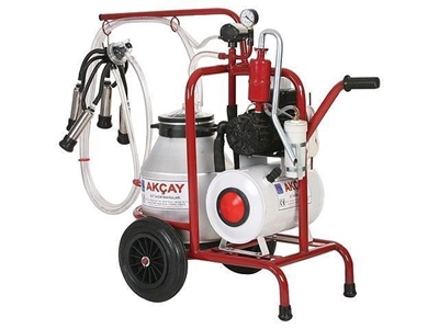 Tekli Arabalı, Yağlı Motor Sistemli Süt Sağım Makinesi / Akçay Ak-Mk-1y/S-302 - 0