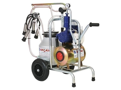 Tekli Arabalı, Yağlı Motor Sistemli Süt Sağım Makinesi / Akçay Ak-Mk-1y/S-306 - 0