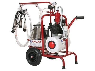 Tekli Arabalı Süt Sağım Makinesi Yağlı Motor Sistemli/ Akçay Ak-Mk-1y/S-303 - 0