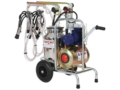 Çiftli Arabalı, Kuru Motor Sistemli Süt Sağım Makinesi / Akçay Ak-Mk-2k/S-111 - 0