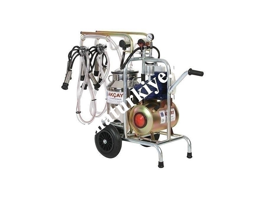 Çiftli Arabalı, Kuru Motor Sistemli Süt Sağım Makinesi / Akçay Ak-Mk-2k/S-111