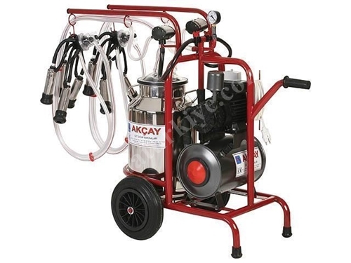 Çiftli Arabalı, Kuru Motor Sistemli Süt Sağım Makinesi / Akçay Ak-Mk-2k/S-114
