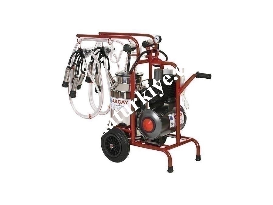 Çiftli Arabalı, Kuru Motor Sistemli Süt Sağım Makinesi / Akçay Ak-Mk-2k/S-114