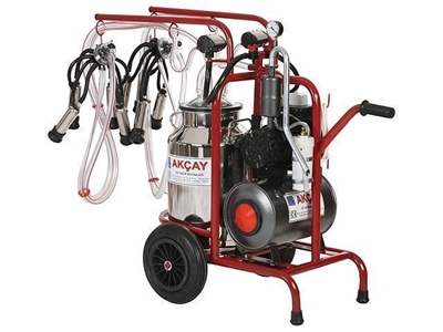 Çiftli Arabalı Süt Sağım Makinesi Yağlı Motor Sistemli  / Akçay Ak-Mk-2y/S-311 - 0