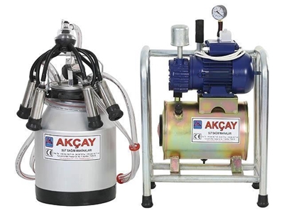 Kuru Motor Sistemli Süt Sağım Makinesi Tekli Sabit Sistem / Akçay Ak-Mk-1k/Ss-503 - 0