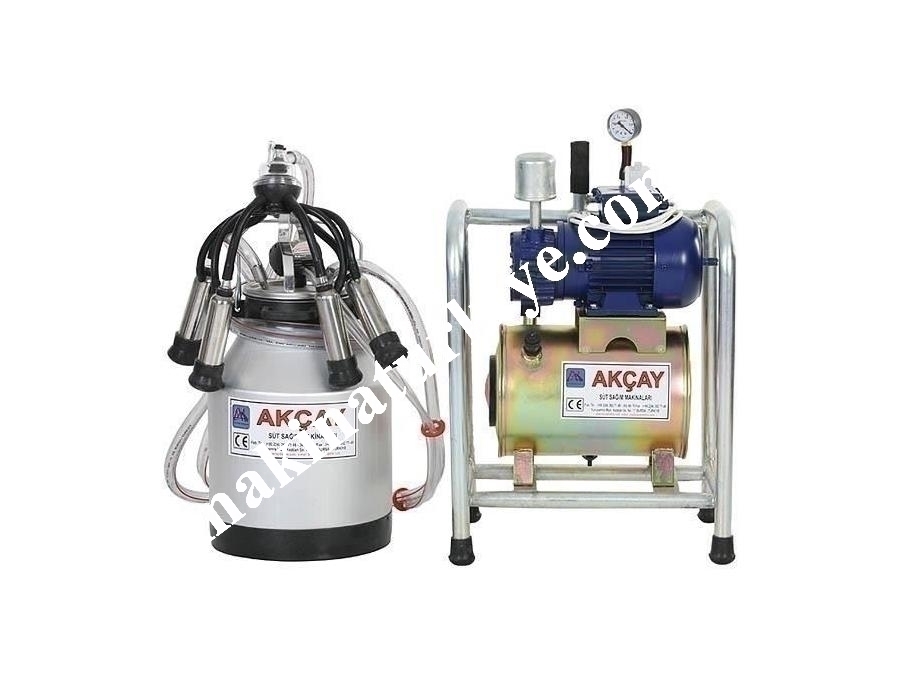 Kuru Motor Sistemli Süt Sağım Makinesi Tekli Sabit Sistem / Akçay Ak-Mk-1k/Ss-503