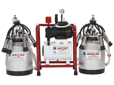 Çiftli Sabit Sistem Süt Sağım Makinesi Akçay AK-MK-2K/SS-508 - 0